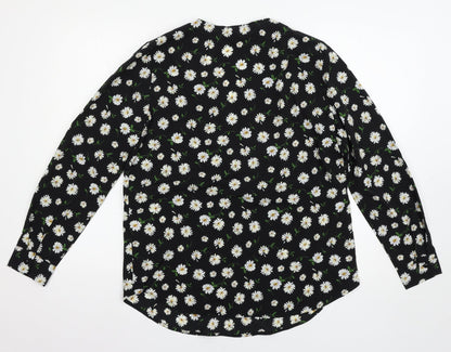 Jaqueline de Young Womens Multicoloured Floral  Basic Blouse Size 10