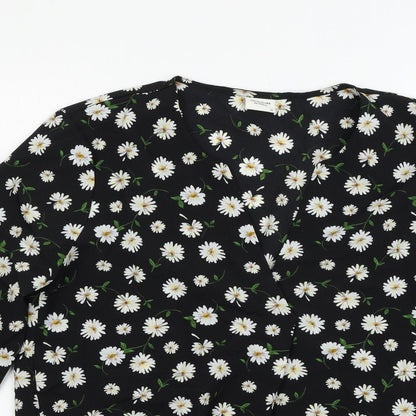 Jaqueline de Young Womens Multicoloured Floral  Basic Blouse Size 10