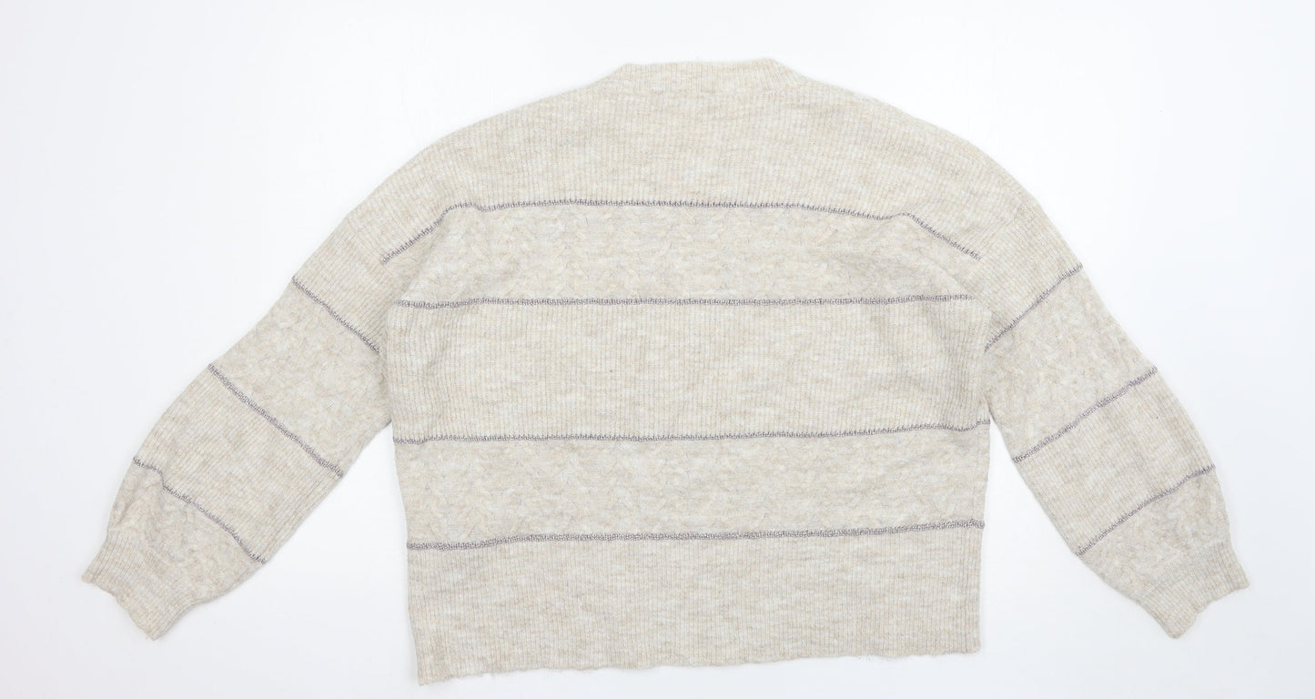 Womens UK Size XL Oasis Beige Pullover Jumper