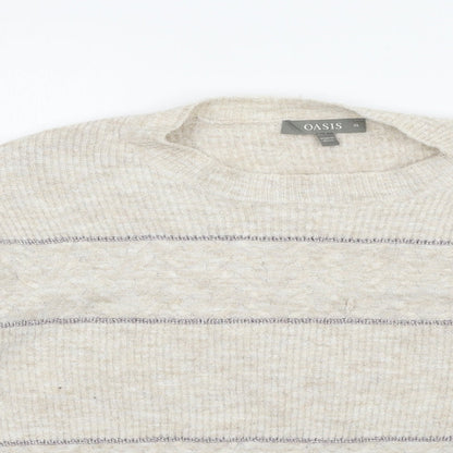 Womens UK Size XL Oasis Beige Pullover Jumper