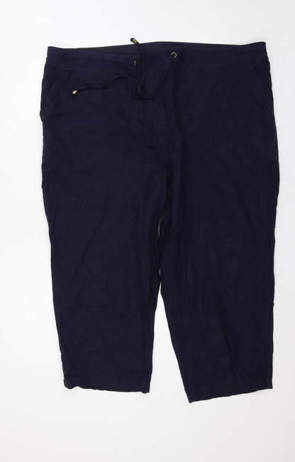 BM Mens Blue   Trousers  Size 22 L22 in