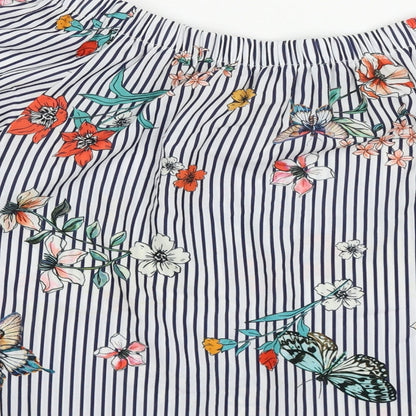Womens UK Size 10 New Look Multicoloured Basic Blouse