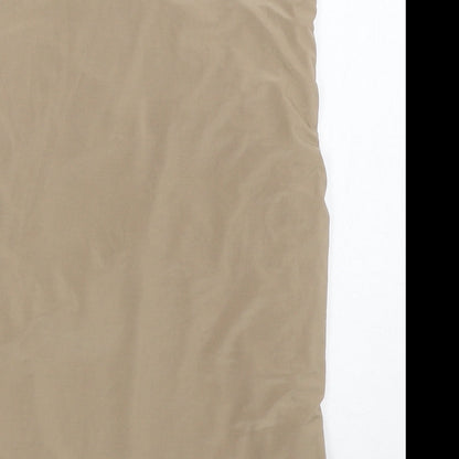 Womens UK Size 8 PRETTYLITTLETHING Brown Basic Blouse