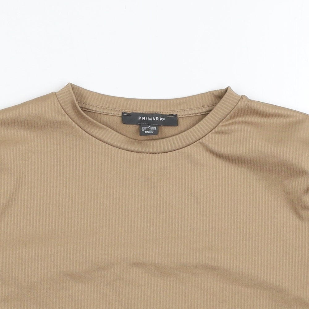 Primark Womens Beige   Basic T-Shirt Size L