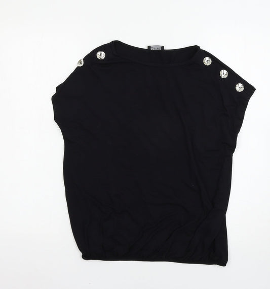 Matalan Womens Black   Basic T-Shirt Size 12