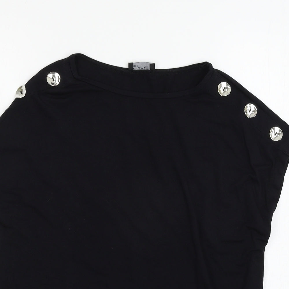 Matalan Womens Black   Basic T-Shirt Size 12