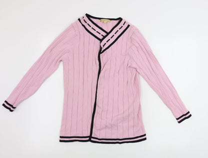 FRANK SAUL  Womens Pink   Cardigan Jumper Size L