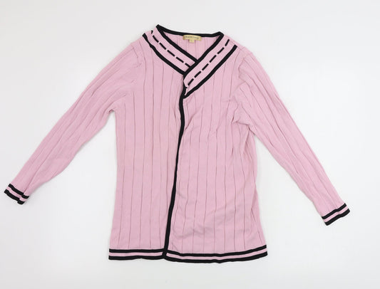 FRANK SAUL  Womens Pink   Cardigan Jumper Size L