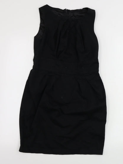New Look  Womens Black Houndstooth  Bodycon  Size 10