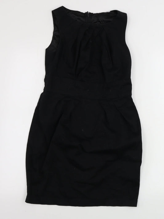 New Look  Womens Black Houndstooth  Bodycon  Size 10