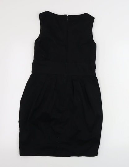 New Look  Womens Black Houndstooth  Bodycon  Size 10