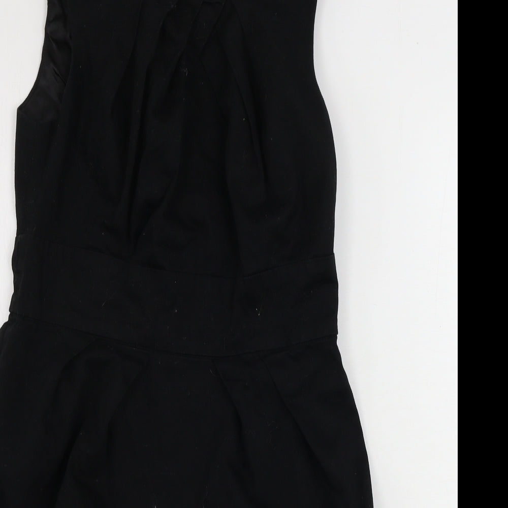 New Look  Womens Black Houndstooth  Bodycon  Size 10