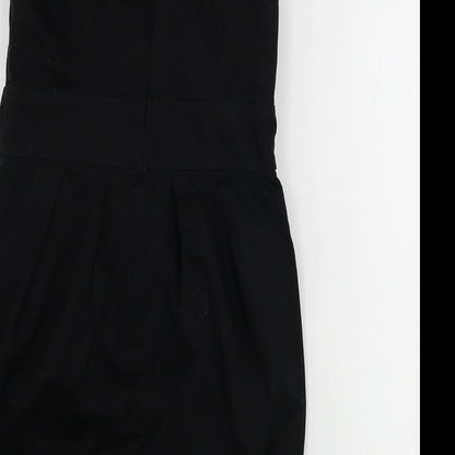 New Look  Womens Black Houndstooth  Bodycon  Size 10