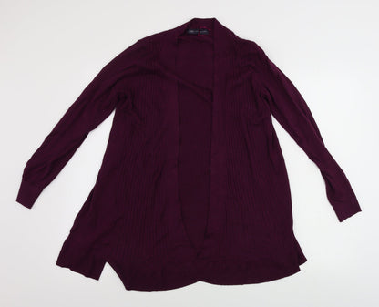Womens UK Size M Marks and Spencer Purple Cardigan Jumper