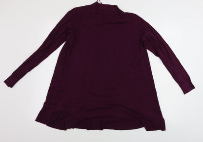Womens UK Size M Marks and Spencer Purple Cardigan Jumper