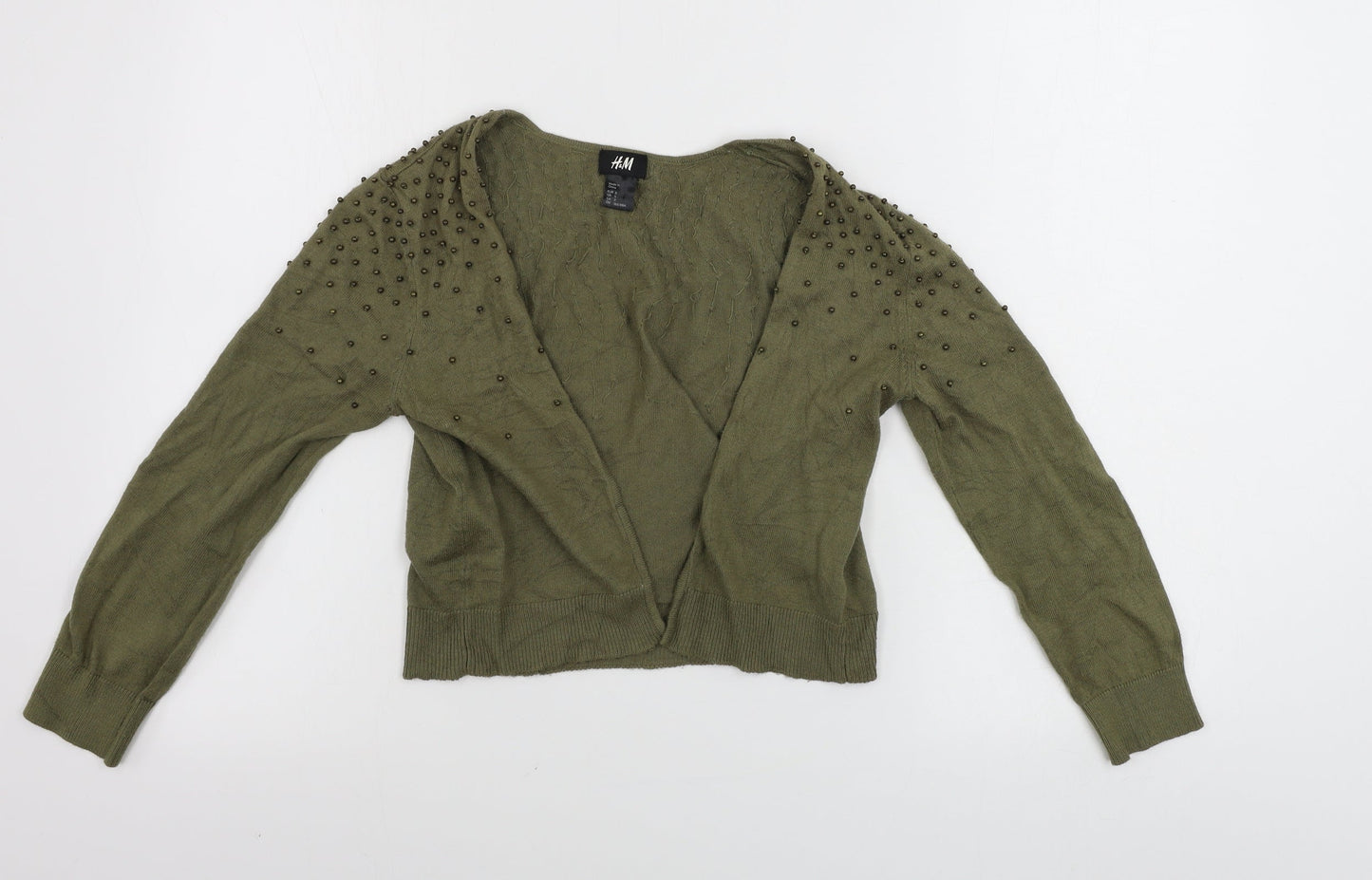 H&M  Mens Green   Cardigan Jumper Size S