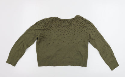 H&M  Mens Green   Cardigan Jumper Size S