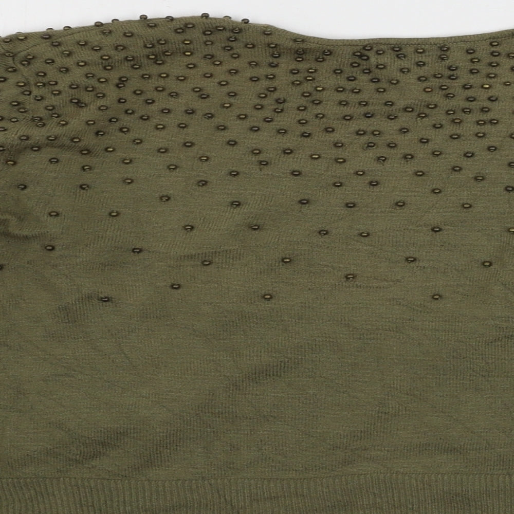 H&M  Mens Green   Cardigan Jumper Size S