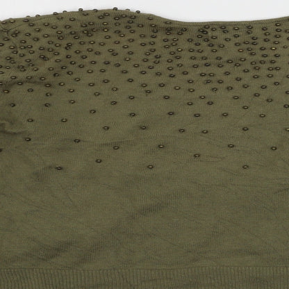 H&M  Mens Green   Cardigan Jumper Size S