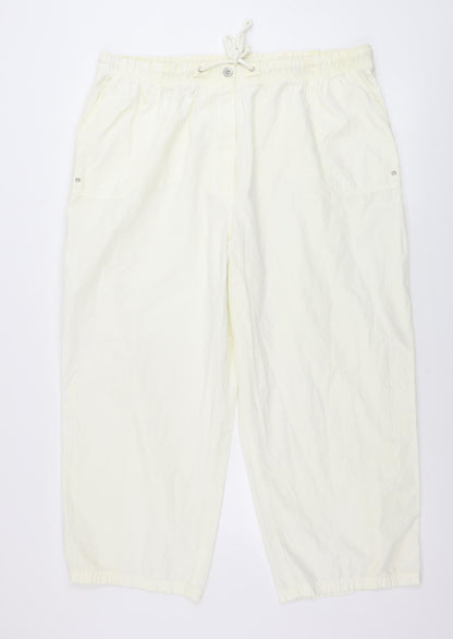 Womens UK Size 38 in Preworn Regular Fit  Ivory Trousers