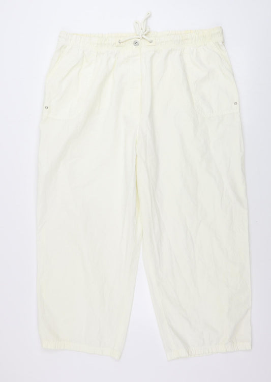 Womens UK Size 38 in Preworn Regular Fit  Ivory Trousers
