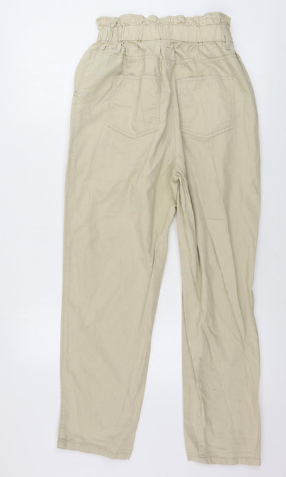 Womens UK Size 12 H&M Regular Fit  Beige Trousers