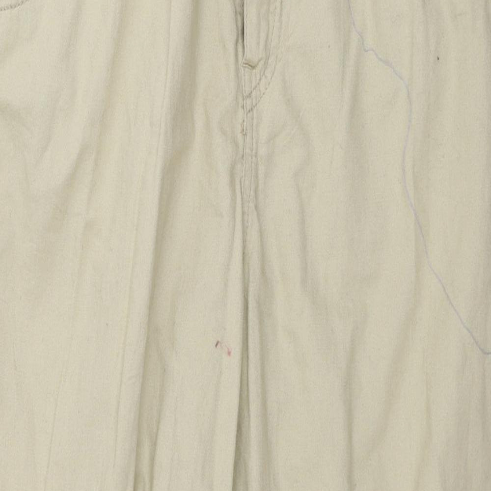 Womens UK Size 12 H&M Regular Fit  Beige Trousers