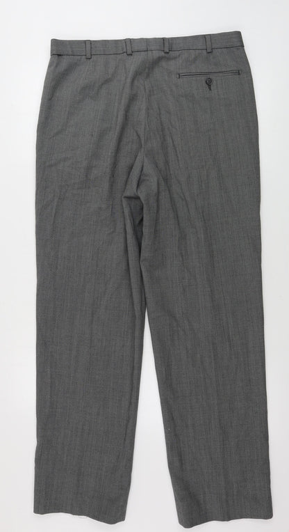 Womens UK Size 36 in Marks and Spencer Regular Fit  Grey Trousers