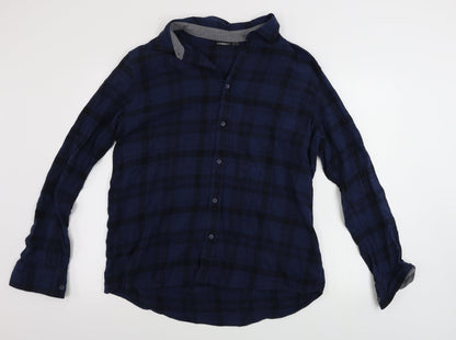 Livergy Mens Blue Check   Button-Up Size XL