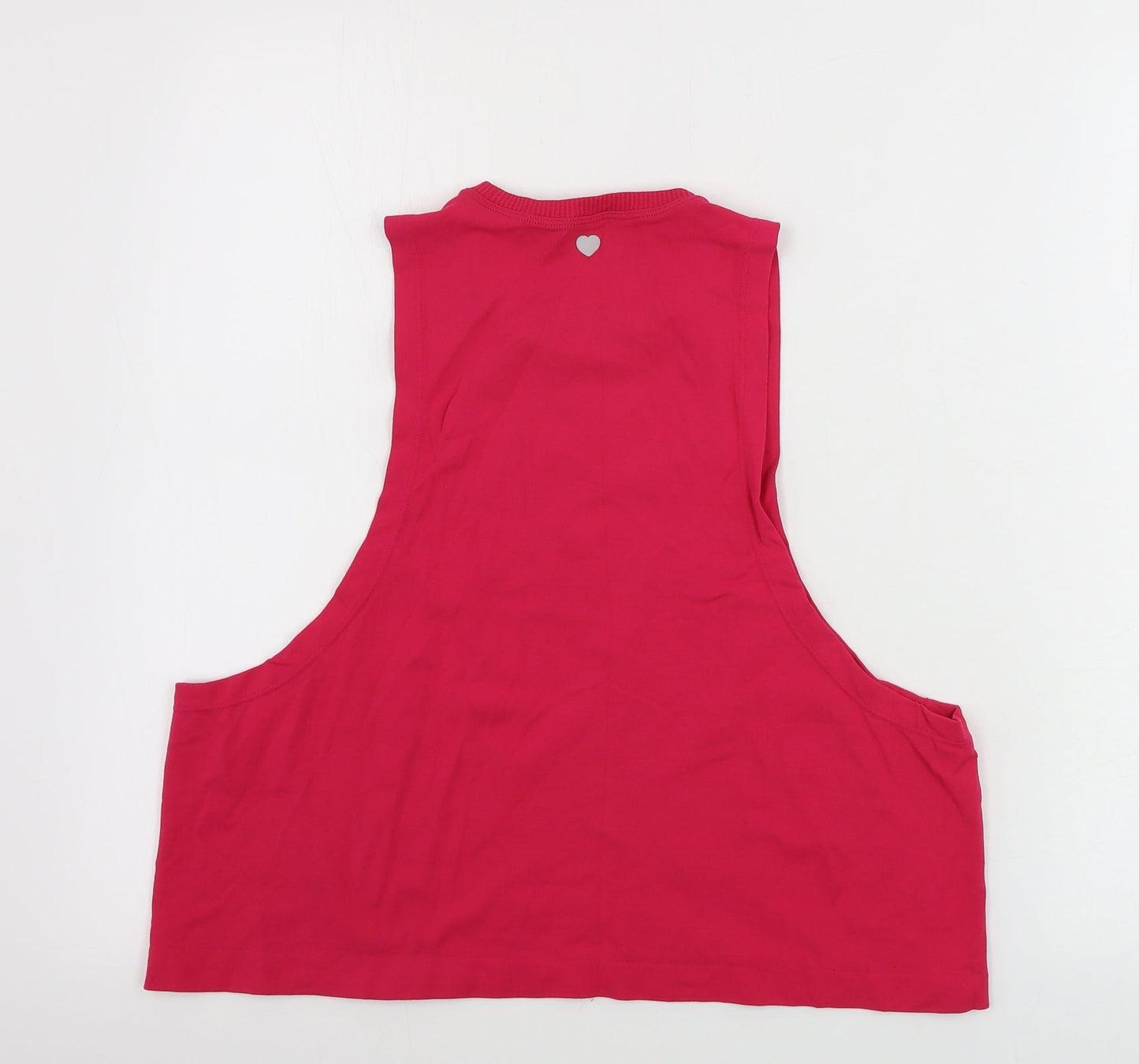 Womens UK Size XS PINK Pink Basic Tank