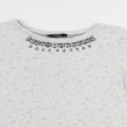 George  Womens White   Pullover Jumper Size 16