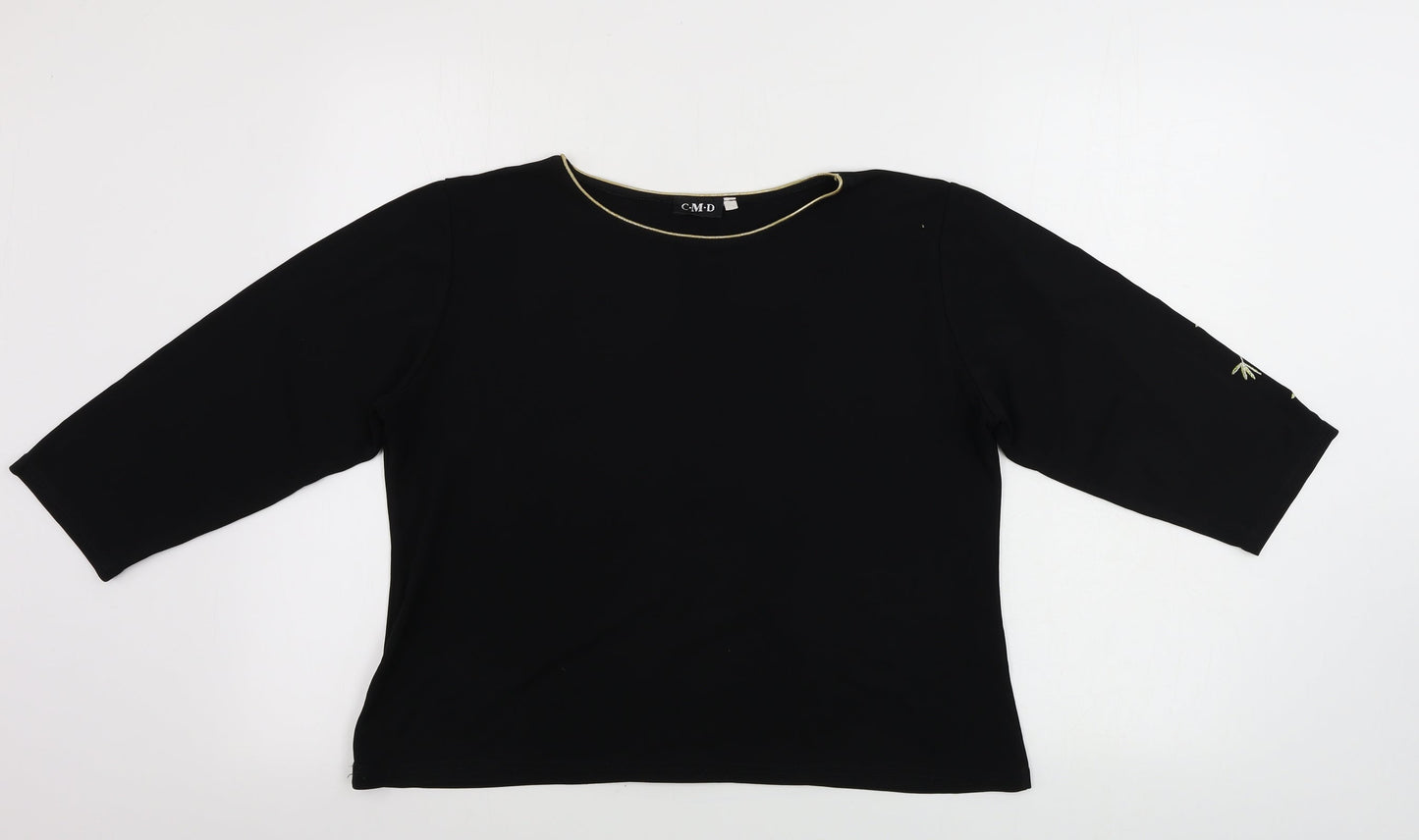 CMD   Womens Black   Basic T-Shirt Size L