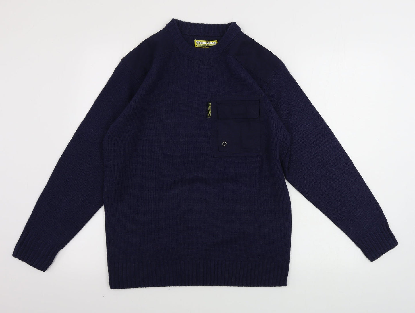 Workwear Mens Blue   Pullover Jumper Size S
