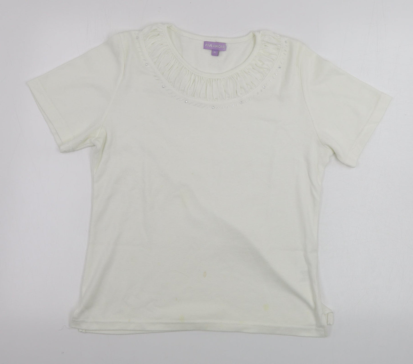 Womens UK Size M paramour Ivory Basic T-Shirt