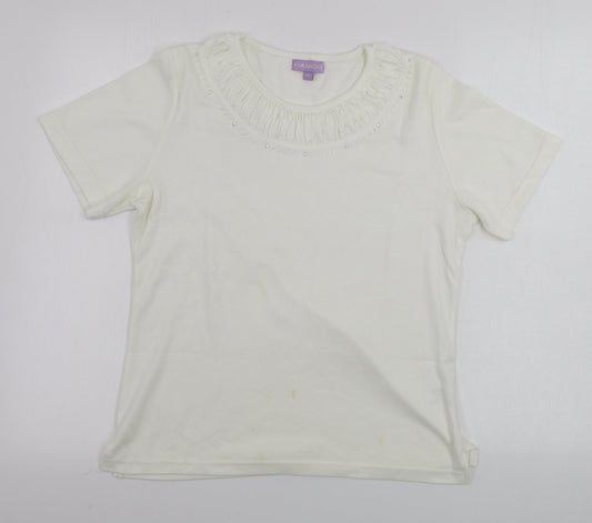 Womens UK Size M paramour Ivory Basic T-Shirt
