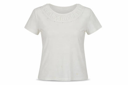 Womens UK Size M paramour Ivory Basic T-Shirt