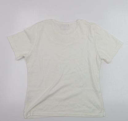 Womens UK Size M paramour Ivory Basic T-Shirt