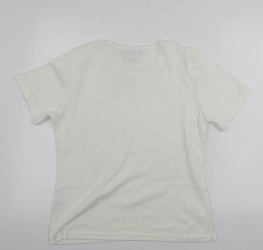 Womens UK Size M paramour Ivory Basic T-Shirt