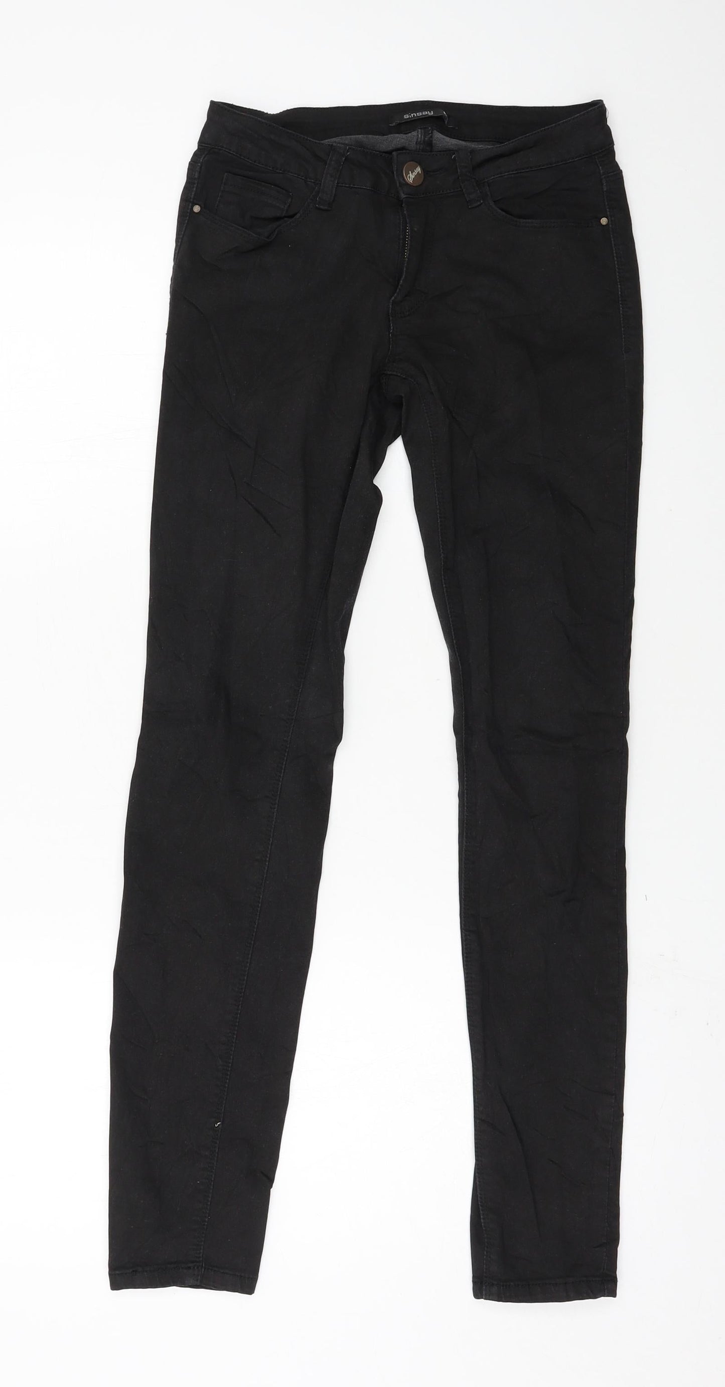 Womens UK Size XS sinsay Regular Fit Skinny Black Jeans