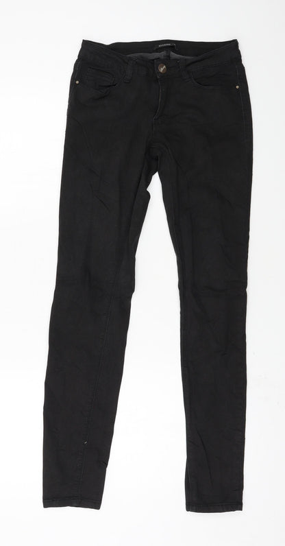 Womens UK Size XS sinsay Regular Fit Skinny Black Jeans