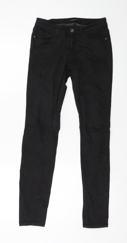 Womens UK Size XS sinsay Regular Fit Skinny Black Jeans