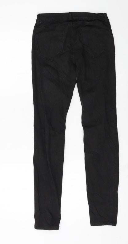 Womens UK Size XS sinsay Regular Fit Skinny Black Jeans