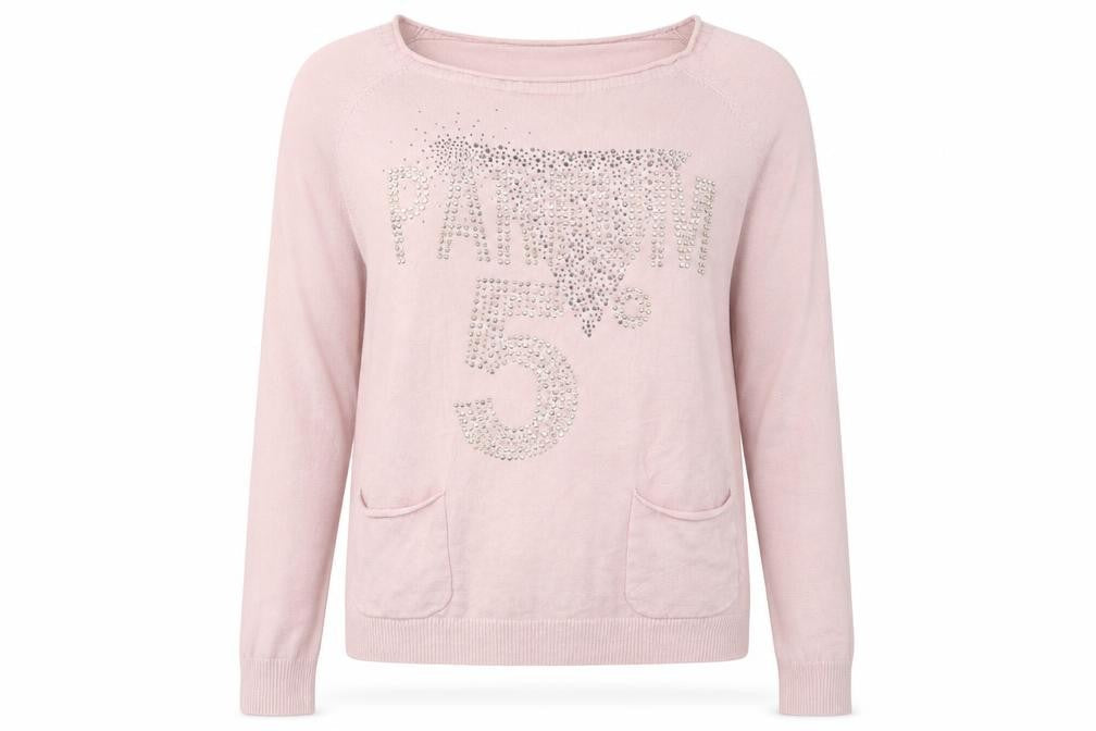 Womens UK Size S Bluoltre Pink Pullover Jumper