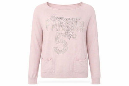Womens UK Size S Bluoltre Pink Pullover Jumper