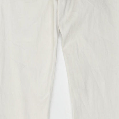 LD Style Womens White  Denim Skinny Jeans Size 8 L30 in