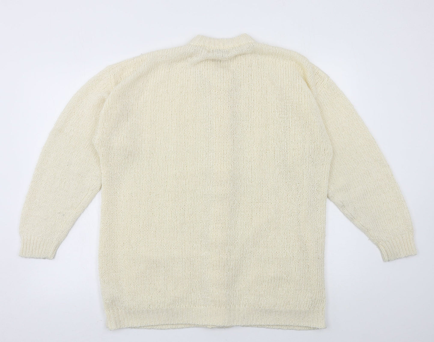 Prestige Womens Ivory  Knit Cardigan Jumper One Size