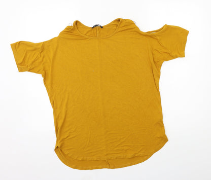 Select Womens Orange  Jersey Basic T-Shirt Size 14