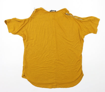 Select Womens Orange  Jersey Basic T-Shirt Size 14