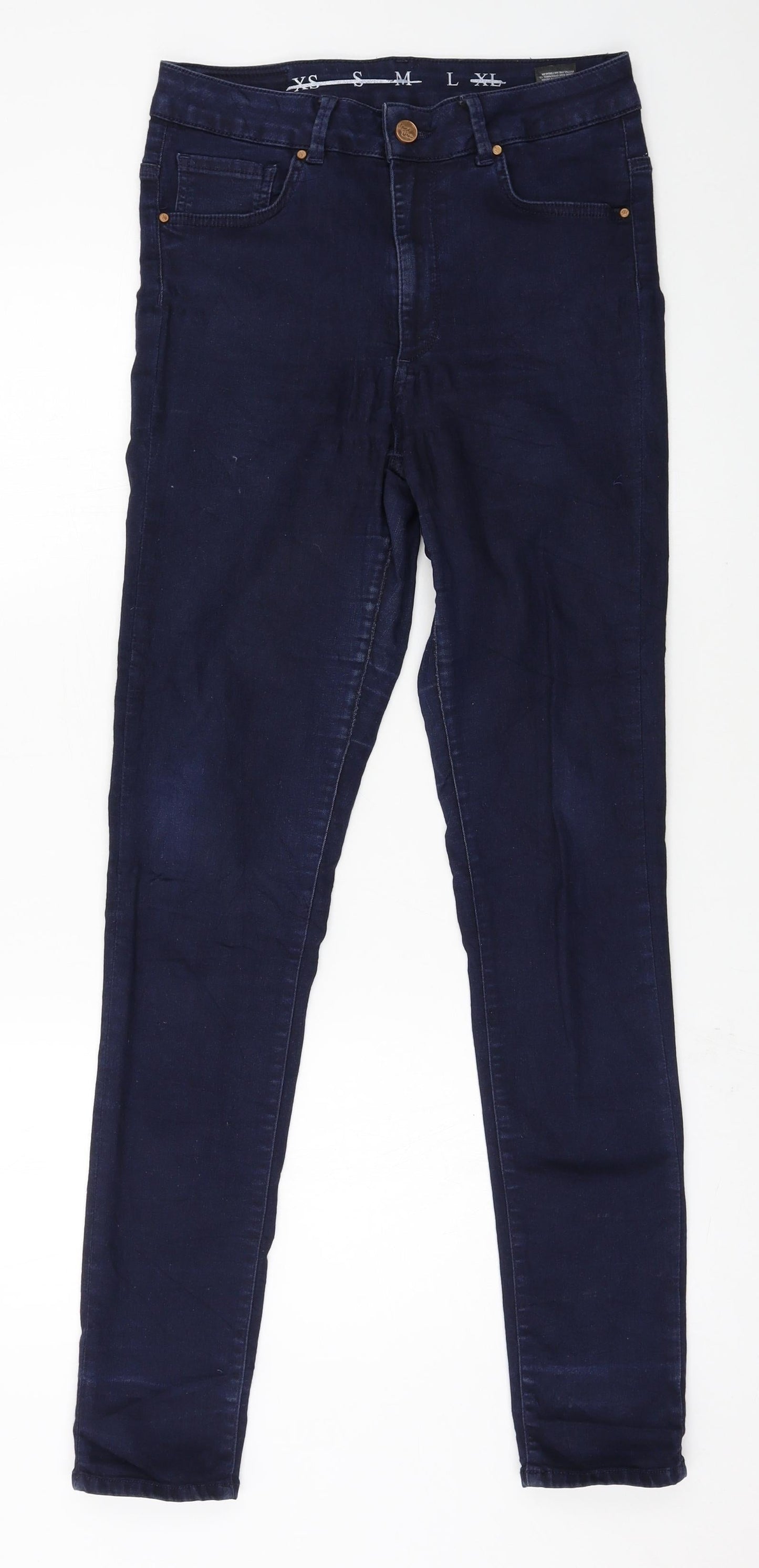 Never Denim Womens Blue  Denim Skinny Jeans Size L L31 in