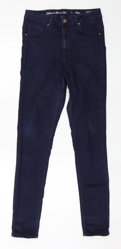 Never Denim Womens Blue  Denim Skinny Jeans Size L L31 in